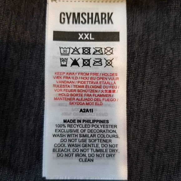 Gymshark Dark Gray Short Sleeve Tee - Picture 5 of 7